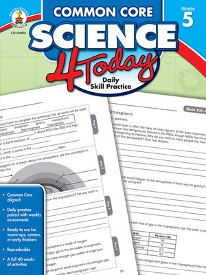 cover image of Common Core Science 4 Today, Grade 5